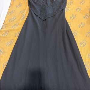 Elegant Black Lace Women's Dress